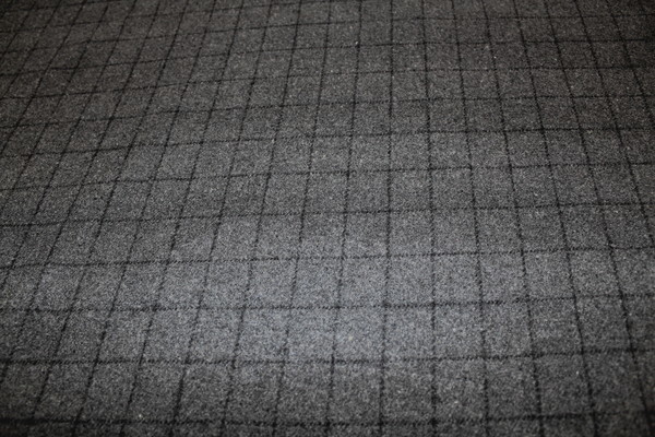 Super Special! Reduced Wool Blend Coating - Charcoal Grid