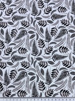 Fern & Palm Fronds on Mute Premium Cotton