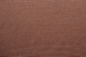 Copper & White Pinstriped Cotton Lycra Knit