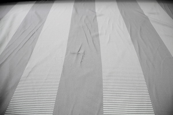 Striped Curtaining - Grey