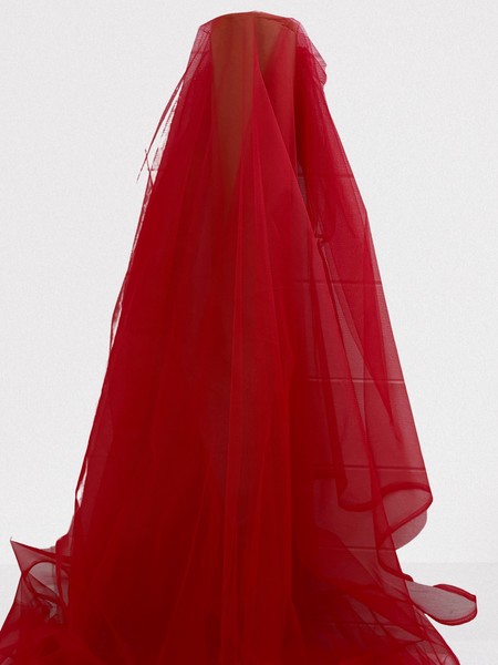 Red Fairy Floss Tulle