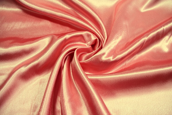 Fabulous Satin Backed Crepe - Coral Pink