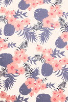 Pastel Tropical Floral Printed Rayon