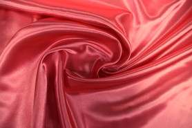 Vibrant Coral Satin Lining