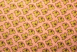 Maple Leaves on Pink Printed Cotton