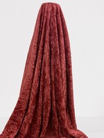 Peachy Terracotta Crushed Velvet