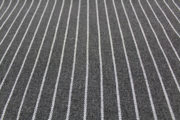 Super Special! Reduced Wool Blend Coating - Grey Stripe