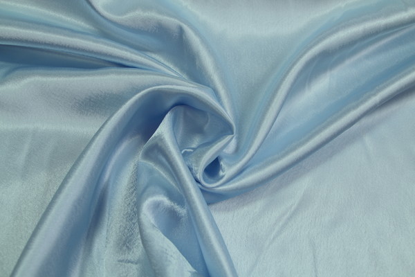 Baby Blue Satin Backed Crepe New Image