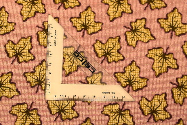 Maple Leaves on Pink Printed Cotton