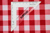 Red & White Polycotton Gingham (1.5 cm)