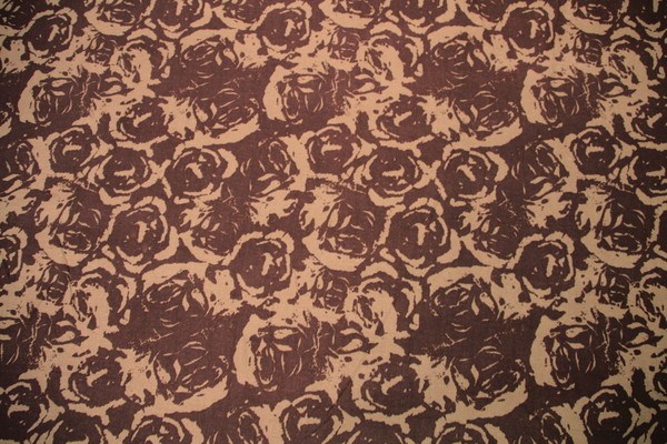 Muddy Rose Print Brushed Linen Blend