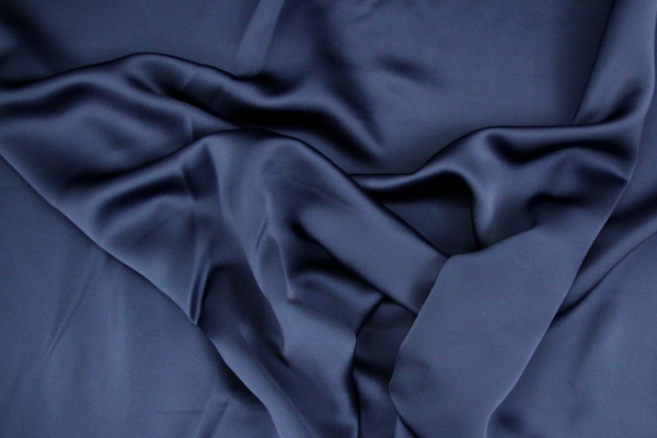 Navy Liquid Satin