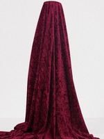 Cranberry Red Crushed Velvet