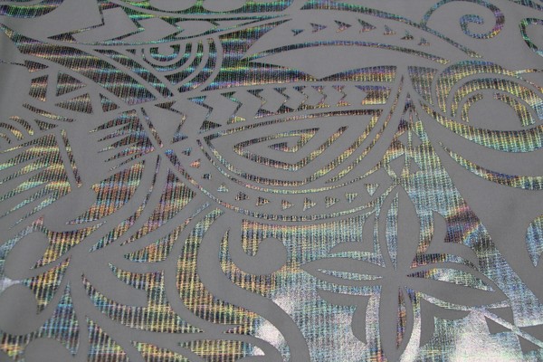 Silver Holographic Pasifika Foiled Knit