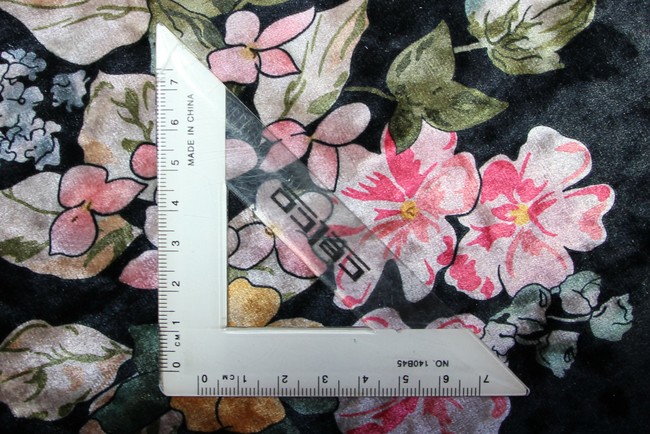 Spring Bouquet Printed Stretch Velvet