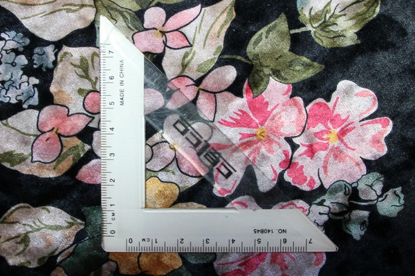 Spring Bouquet Printed Stretch Velvet