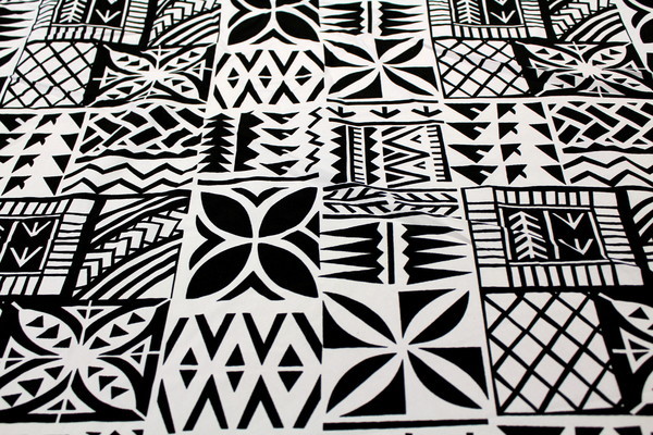 Island Style Polyester - Black & White