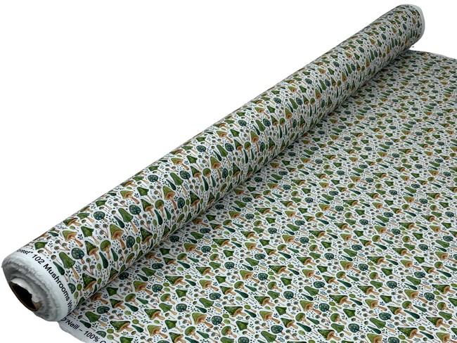 In the Forest - Mushrooms Premium Cotton
