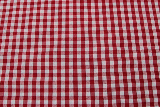 BULK DEAL - 10 metres for $20 - Red & White Gingham Polyester