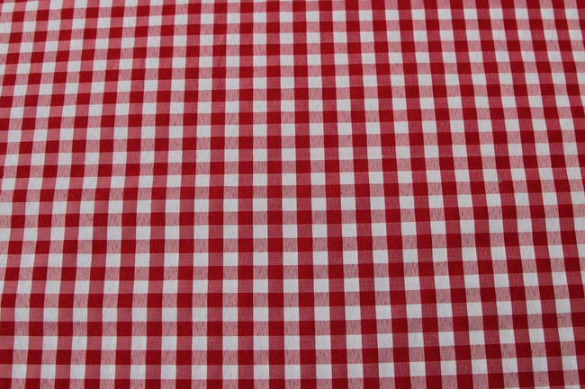 BULK DEAL - 10 metres for $20 - Red & White Gingham Polyester