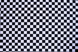 Black & White Butchers Check Printed Cotton