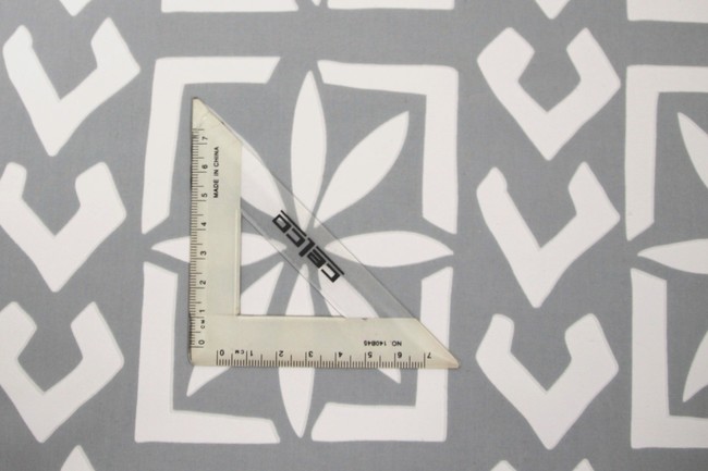 Classic White Island Design on Pale Grey Mid-Weight Rayon