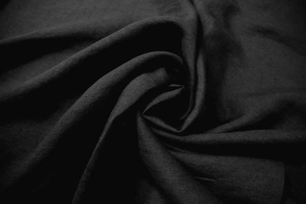 Black Sand-Washed Linen