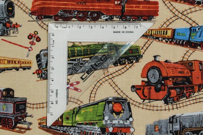 Loco-Motion All-over Trains Premium Printed Cotton