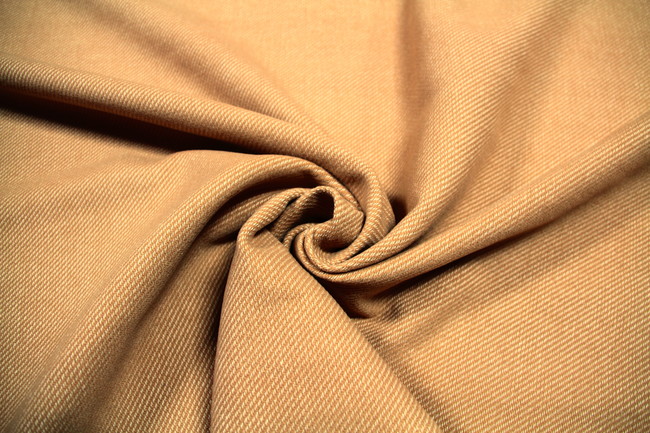 Camel Twill Weave Wool Blend