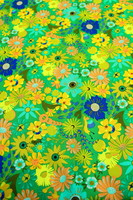 Green, Open Eyed Premium Printed Cotton