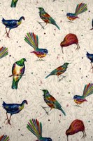 New Zealand Native Birds Kiwiana Printed Cotton