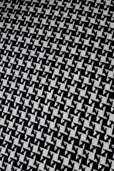  Black, Grey & White Hounds-tooth Wool Coating