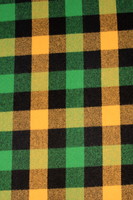 Citrus & Black Brushed Cotton Check