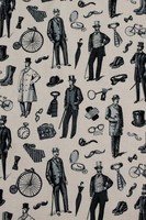 Men - Victorian Vintage Premium Printed Cotton