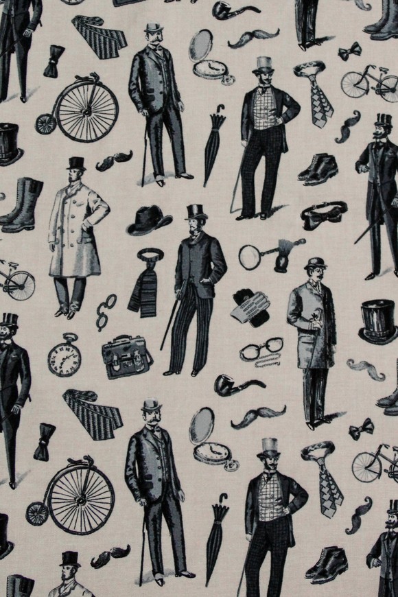 Men - Victorian Vintage Premium Printed Cotton