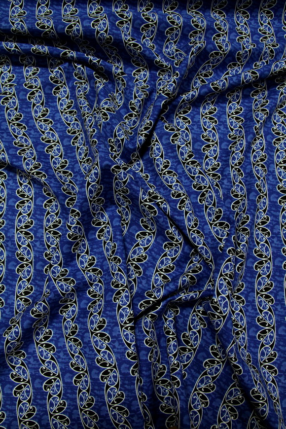 Blue Koru Design Kiwiana Cotton