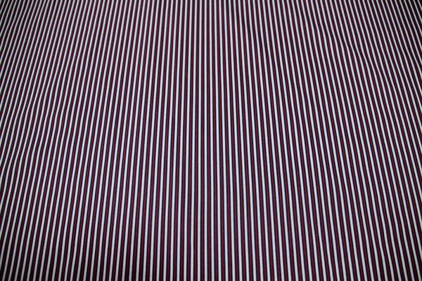 Red, Navy, Black & White Thin Stiped Polycotton Lining