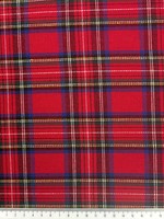 Classic Red, Blue & Green Brushed Cotton Check