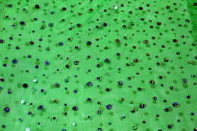 Bright Green Holographic Tulle