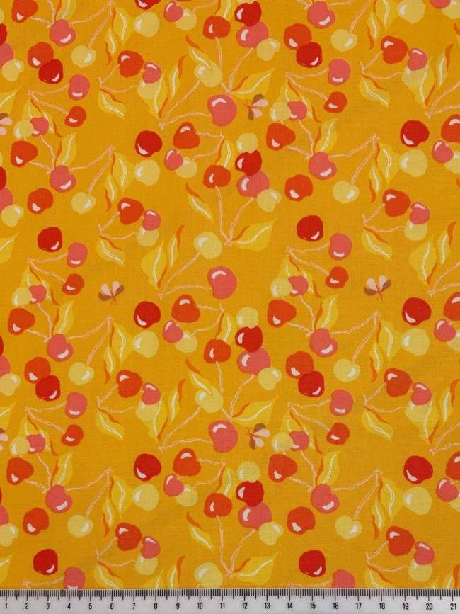 Sunshine Cherries Printed Cotton