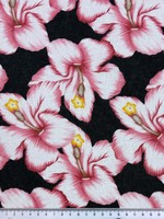Hibiscus Open Weave Linen Cotton Blend