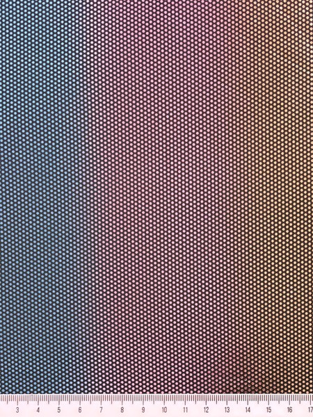 Multi Colour Holograhpic Foil Trilobal Knit