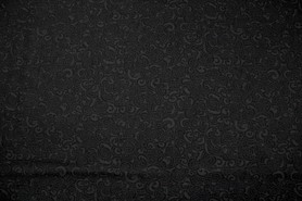 Black & Charcoal Moko Design Kiwiana Cotton