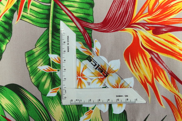 Fawn Tropical Palms Printed Cotton