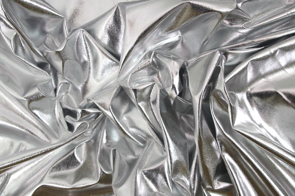Silver Foil Lycra Knit