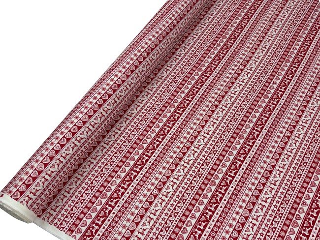 Christmas Red & White Cotton