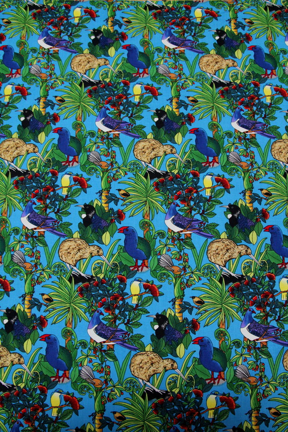 Beautiful Birds - Kiwiana Cottons