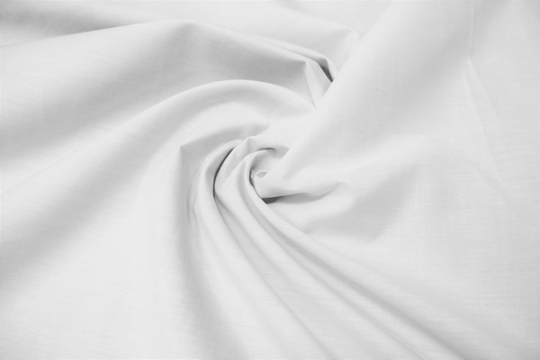 Plain Poplin - White