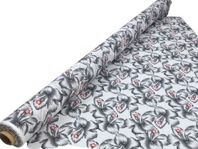 Hibiscus Open Weave Linen Cotton Blend - Grey Tones