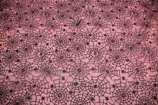 Cobweb Flocked Organza